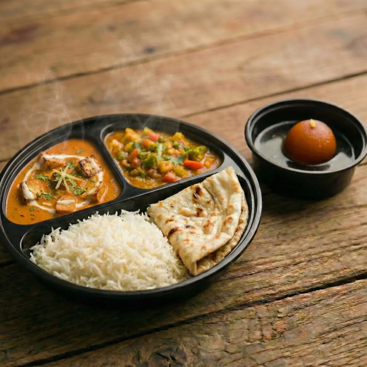 Build-Your-Own Partition Platter (2 Veg Curries)