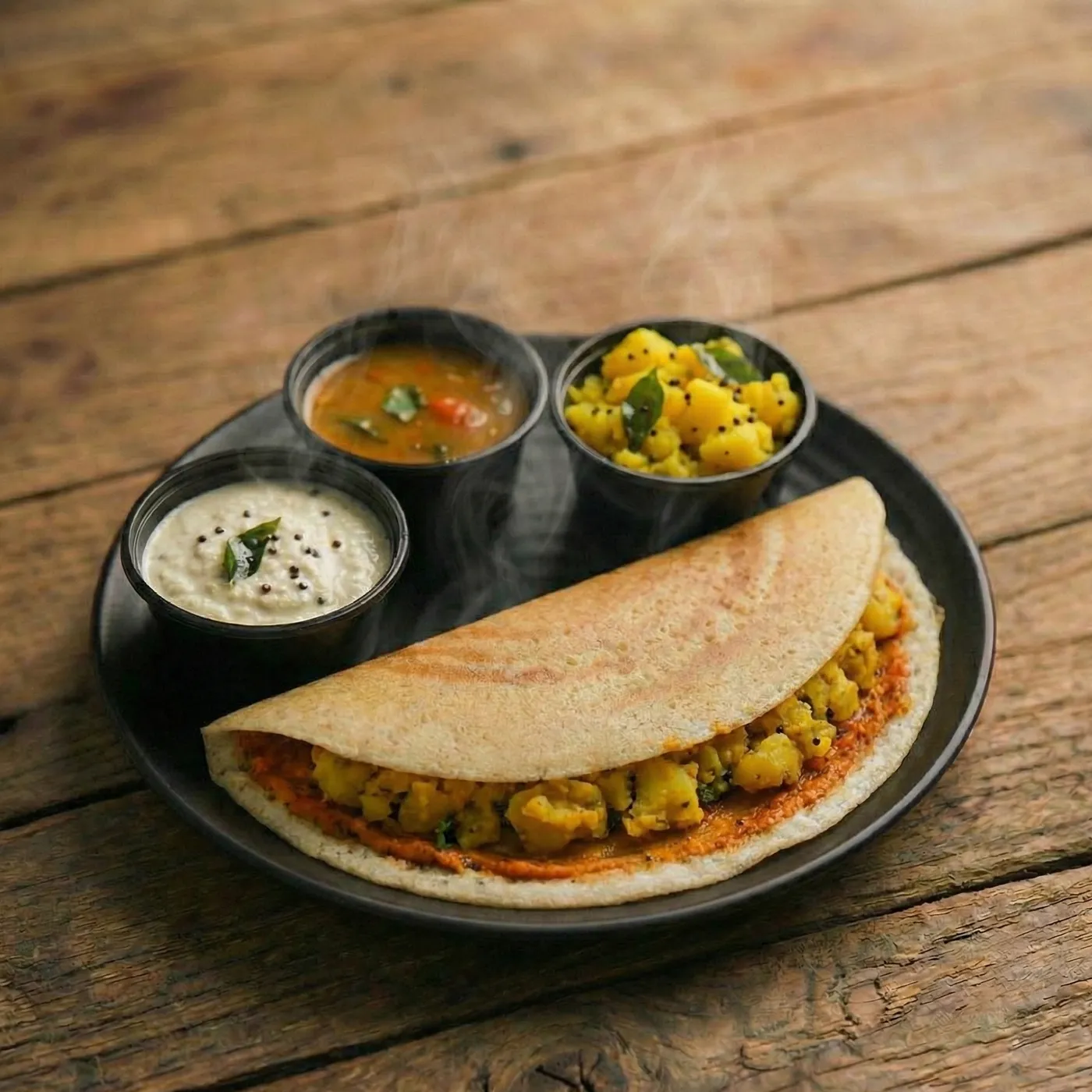 Dosa - Mysore Masala (with potato curry)